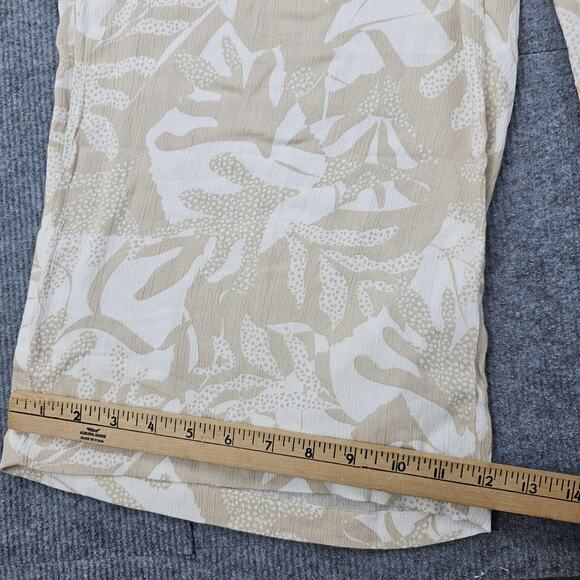 PrAna Pants Womens Medium Fernie Floral Wide Leg Pull On Vacation Coastal Beach - Picture 2 of 7